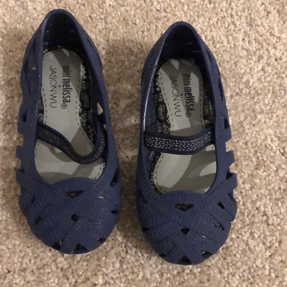 Mini Melissa + Jason Wu blue sandals US 6